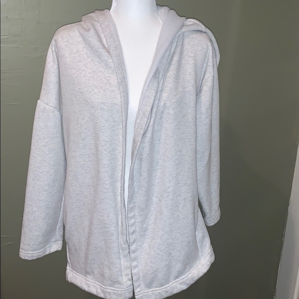 Fabletics Hooded Cardigan Ice Heather M - Picture 3 of 7